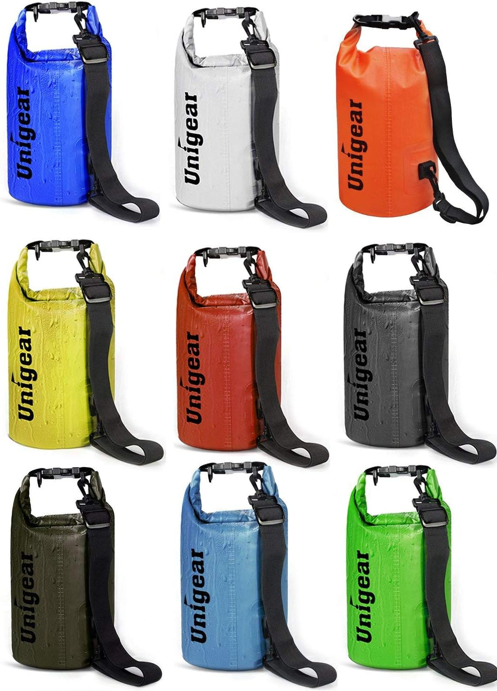 Unigear Waterproof Dry Bag - Lightweight Floating Storage for Kayaking, Boating, Fishing | 2L-40L Sizes