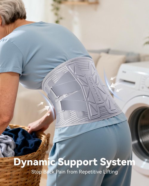 Medical-Grade Back Brace for Women Lower Back Pain Relief [Ultra Breathable & Stronger Support] Back Support Brace with Adjustable Strap System - Back Support Belt for Herniated Disc, Sciatica, Arthritis,Scoliosis