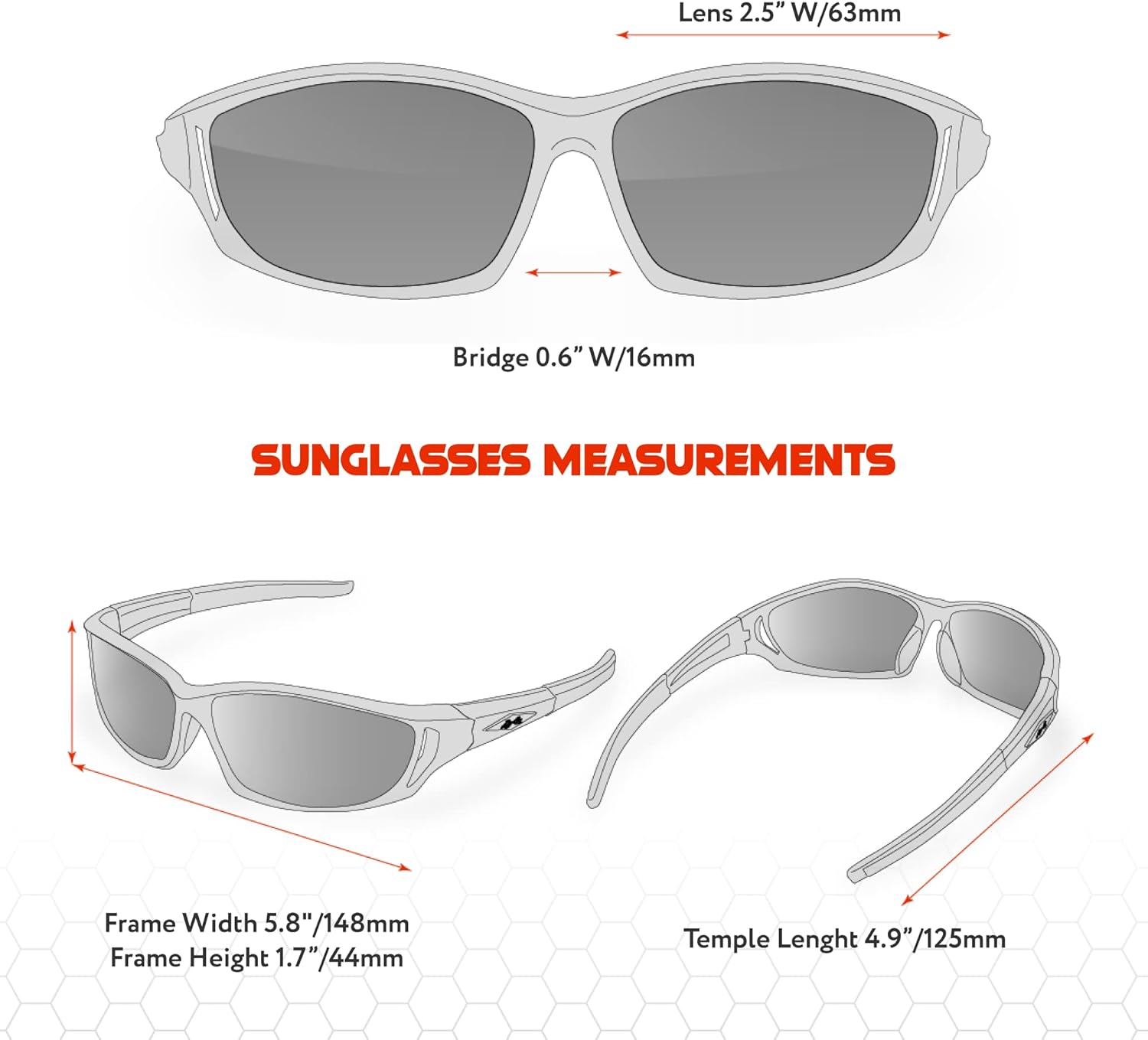 X LOOP Polarized Sports Sunglasses - UV400 Protection for Men | Ideal for Baseball, Running, Cycling, Golf