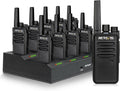 Retevis RT68 Long Range Walkie Talkies - 10 Pack with Multi-Way Charger & 1200mAh Battery