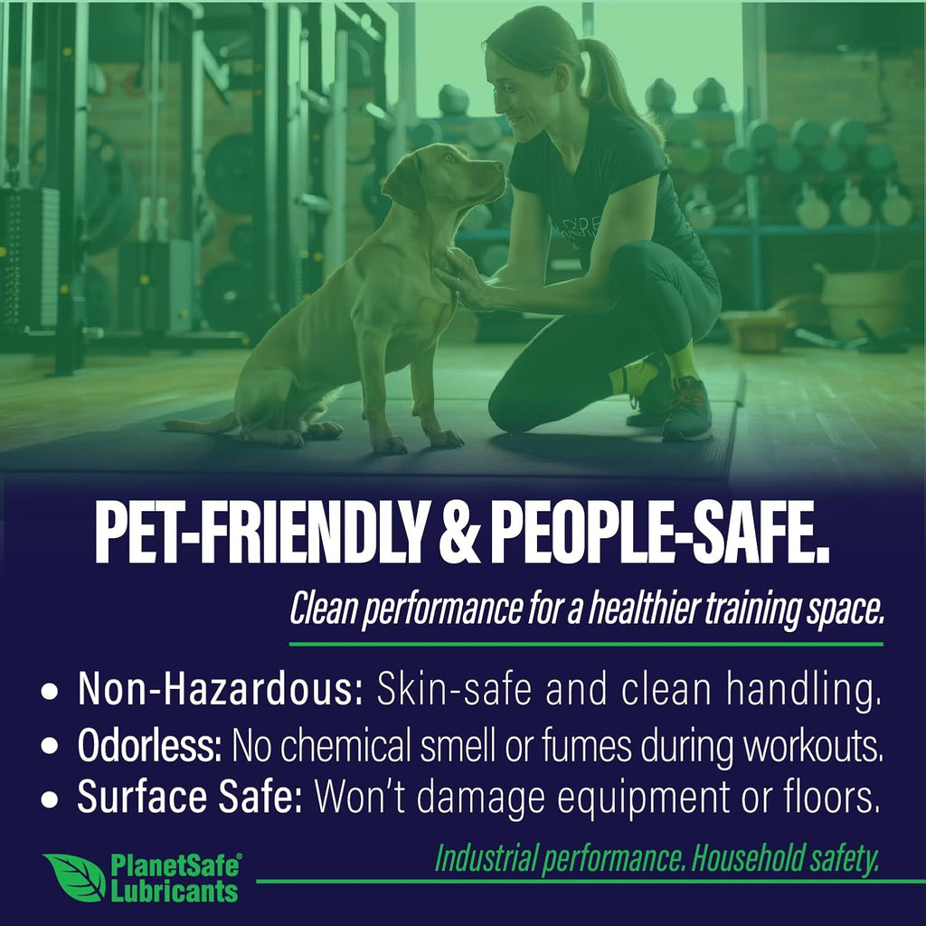 PlanetSafe Exercise Equipment Lubricant - Non-Toxic, Odorless Formula for Treadmills, Bikes & More | Small Bundle