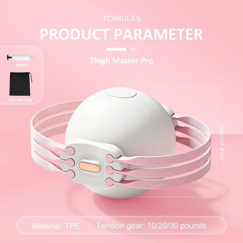 Thigh Master & Pelvic Floor Trainer for Women, Hip Trainer Kegel Exerciser - Strengthens Pelvic Floor Muscles, Aids Postpartum Recovery (Pink)