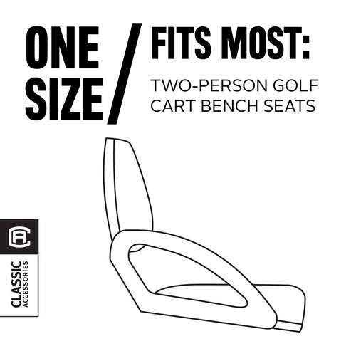 Classic Accessories Fairway Terry Cloth Golf Cart Seat Cover, Light Khaki