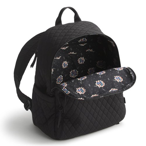 Vera Bradley Women's Premium Cotton Bancroft Backpack, Moonless Night, One Size