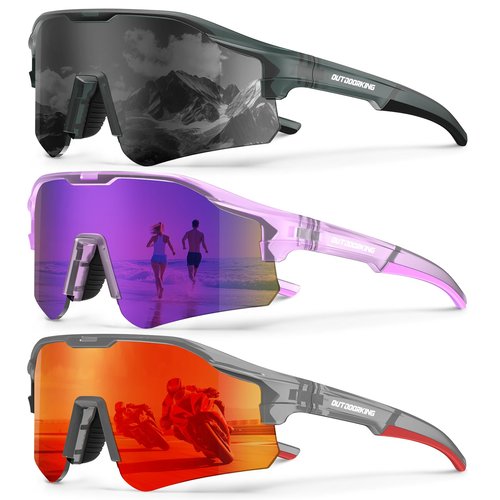 KALIYADI Mens-Sunglasses Polarized Running-Sunglasses: Sports Sun Glasses Men Women UV400 Protection for Cycling Fishing