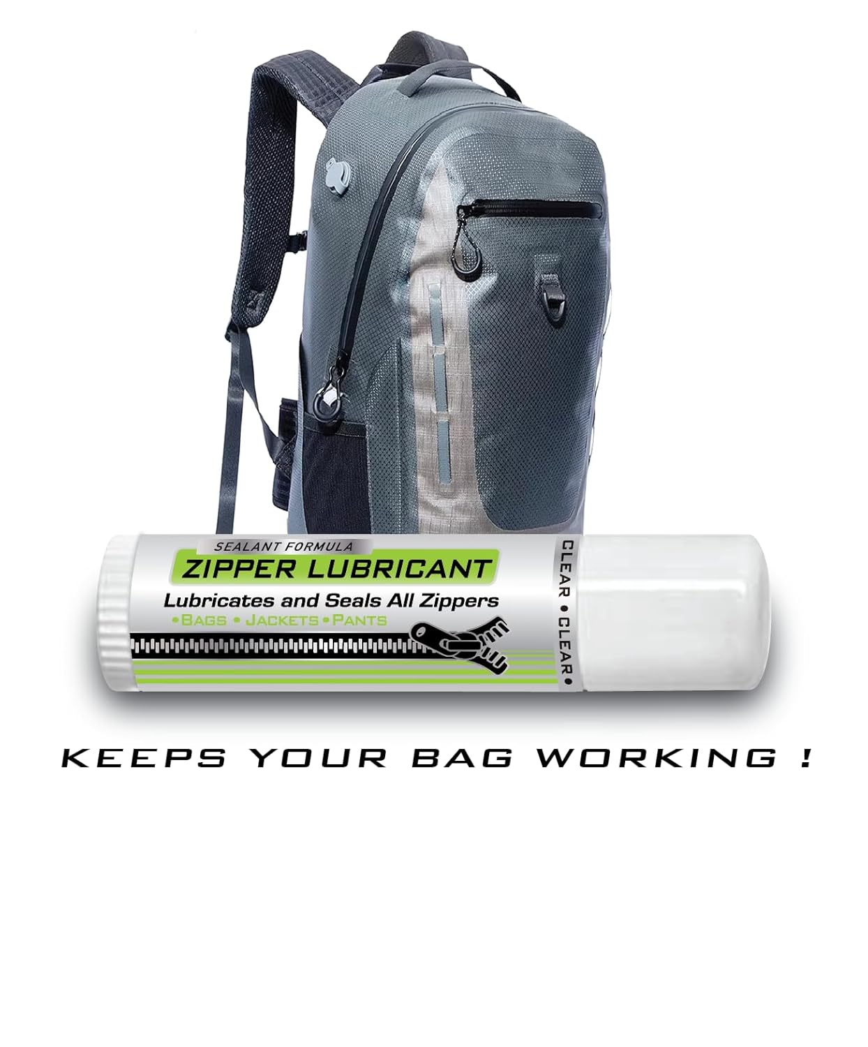 Zipper Lubricant by [Brand Name] - 100% Organic, Water-Resistant & Odorless for Smooth Zippers | Ideal for Jackets, Bags, Pants & More