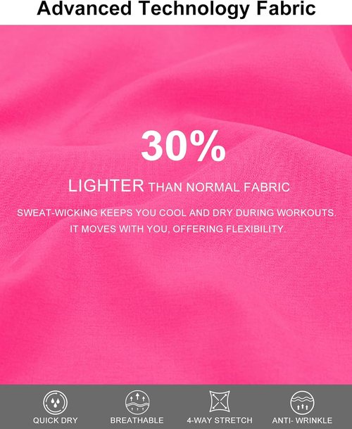 BMJL Women's Running Shorts - Elastic High Waisted with Pockets | 2.5" Quick Dry Athletic Wear