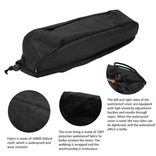 Battery Cover, Black Electric Lithium Battery Anti Mud Cover Battery Battery Protective Cover Battery Bag, 15.7x4.7x3.5in