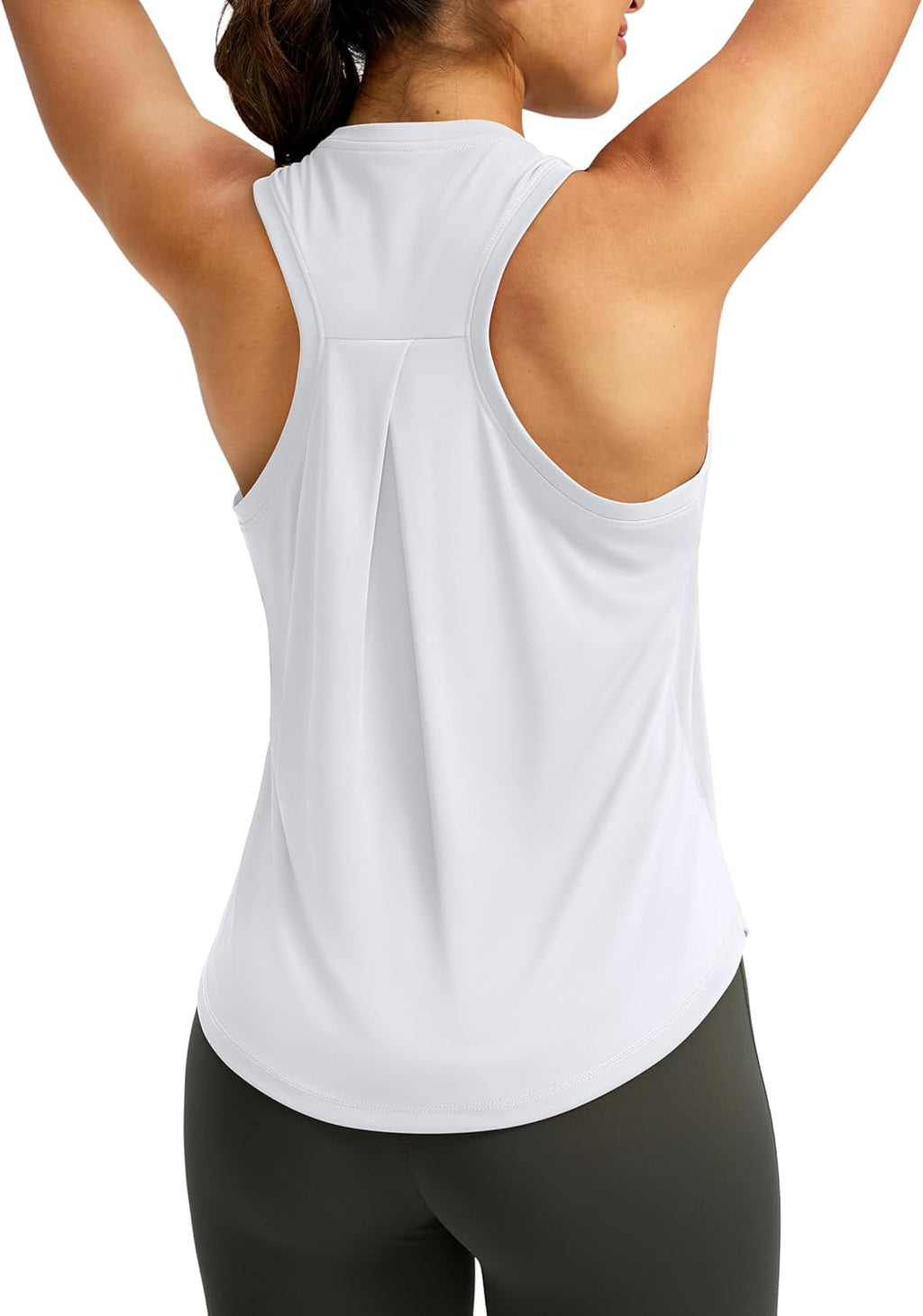 SANTINY Women's Athletic Racerback Tank Tops - Lightweight Workout Shirts for Tennis & Yoga