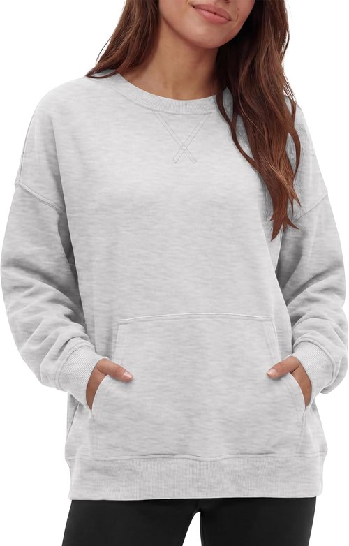 Gacaky Oversized Sweatshirt for Women - Comfy Crewneck Fall Pullover Top | Casual Fashion Wear