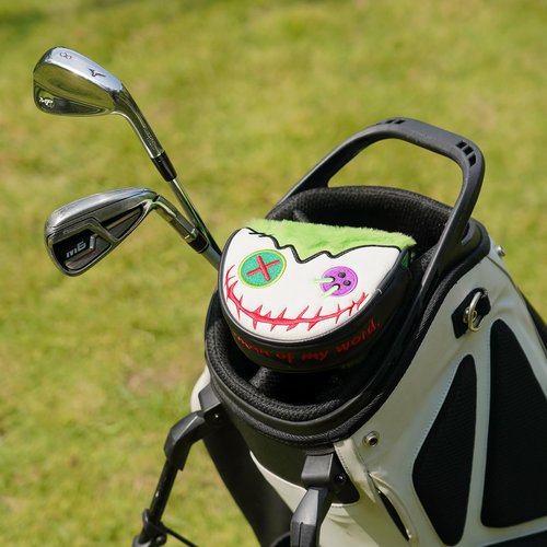 Funny Golf Head Covers, Putter Cover for OZ1 MEZZ 1 MEZZ1 MAX Putters, Center Shaft Mallet Putter Cover with Magnetic Closure, PU Leather Material, Golf Gift for Men and Women, Joker