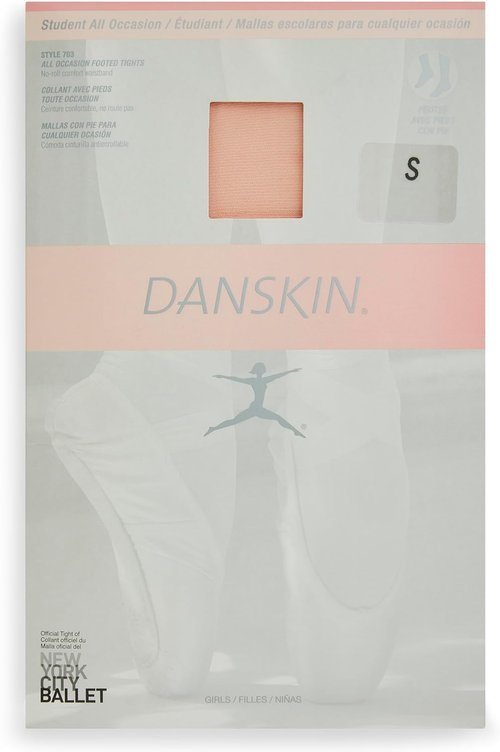 Danskin Girls' Footed Dance Tights - Comfortable & Durable | Perfect for Class & Performance