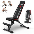 Roygym Adjustable Weight Bench, 880LB Foldable Workout Bench with Extended Headrest for Full Body Strength Training Bench Press, Incline Decline Bench with Folding