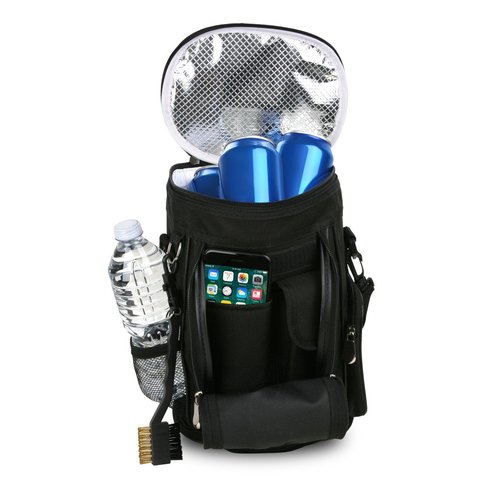 Intech USA Golf Bag Cooler and Accessory Caddy, Black, 12" X 8" X 6"