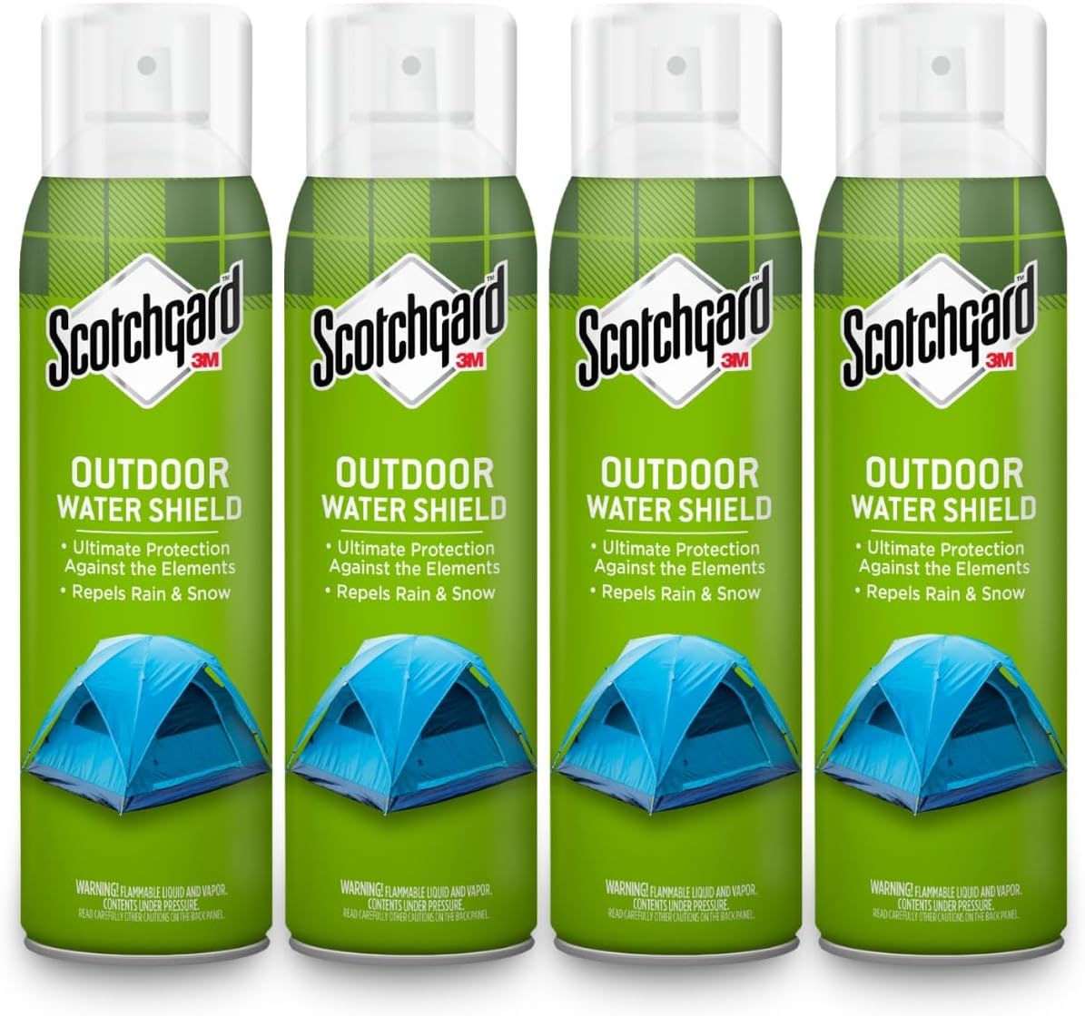 Scotchgard Outdoor Water Shield Spray - Water Repellent for Gear & Furniture | 42 Ounces (4 Cans)