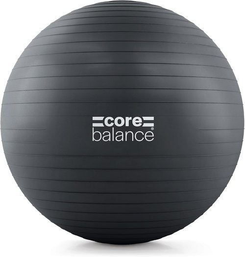 Core Balance Exercise Ball, Stability Ball for Yoga, Pilates and Fitness, Gym Ball for Home Gym and Office Chair, Training, Physical Therapy, Anti Burst, Pump Included, 55cm 65cm 75cm 85cm