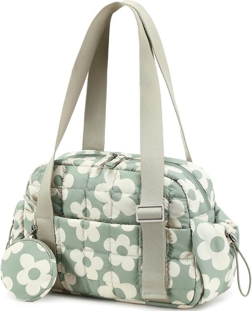 CAMTOP Mini Gym Bag - Quilted Sports Duffel with Wet Compartment & Coin Purse | Perfect for Yoga & Workouts