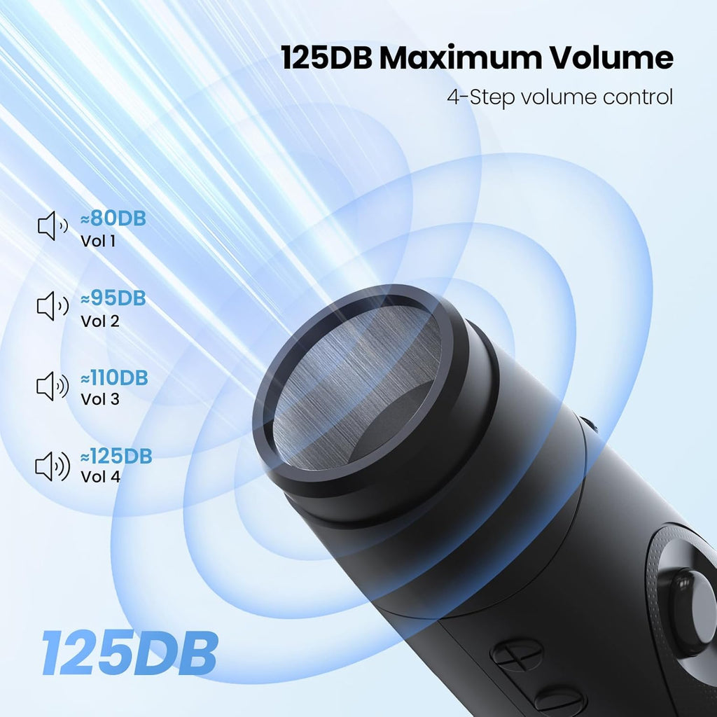 Skiennix Electronic Whistle - 3 Adjustable Tones, 130dB Maximum Volume | Handheld Emergency Whistle for Sports