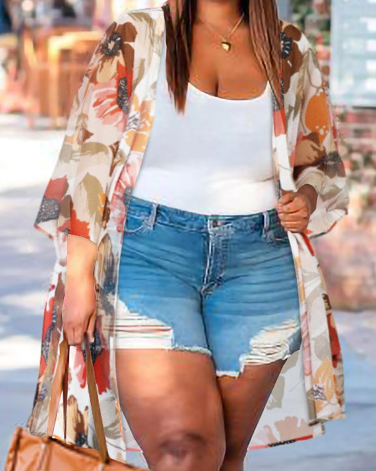 Skiennix Women's Kimono Swimsuit Cover-Up - Casual Loose Cardigan for Summer Beach Wear