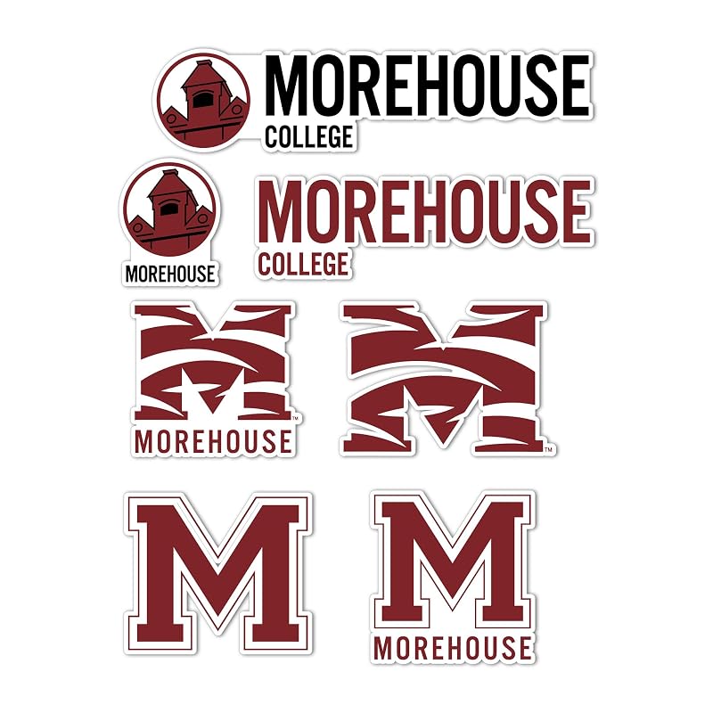 Morehouse Maroon Tigers Desert Cactus Sticker Sheet 8.5 x 11 - Official Licensed