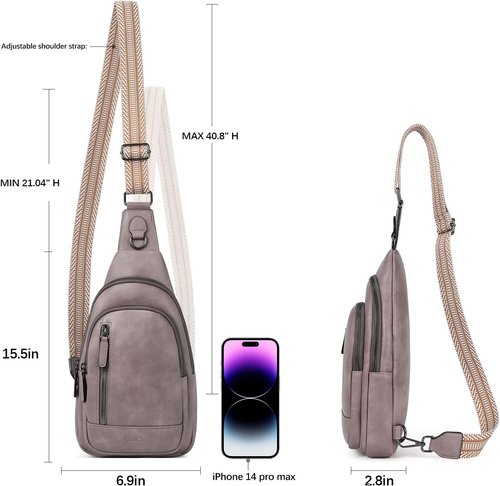 CLUCI Leather Crossbody Bag - Stylish Sling Backpack for Women | Perfect Birthday Gift