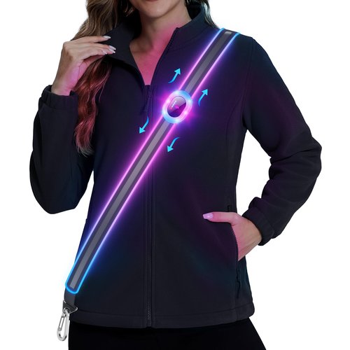 Running Lights for Runners, Reflective Running Vest for Women, Light up Running Vest Gifts for Runners, Walking Safety Gear Led Vest, Night Reflective Running Gear for Walking Dog Cycling Jogging