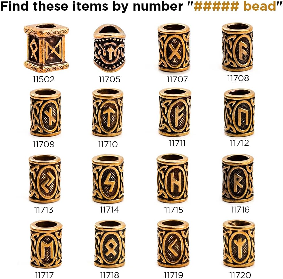 TECEUM Paracord Beads - Handmade Golden Charm for Jewelry Making | Antique Brass Metal 6871
