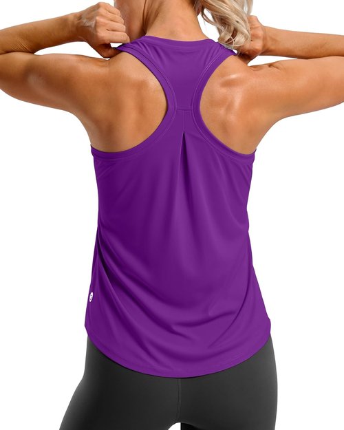 G Gradual Women's Racerback Workout Tank Top - Loose Fit Sleeveless Athletic Yoga Shirt | Ideal for Gym & Running