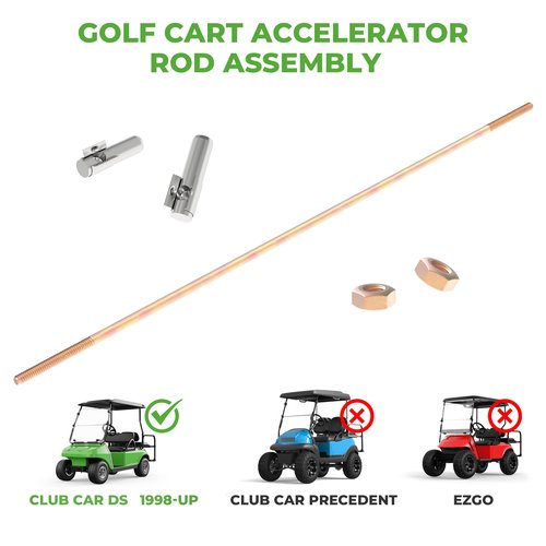 10L0L Golf Cart Accelerator Pivot Rod Assembly Kit Fits Club Car DS Gas & Electric Golf Carts Years 1998-Up 101912401