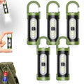BULLIX 5 Packs Portable Rechargeable Bright Keychain Flashlight Phone Charger, High Lumen Mini EDC Flashlights with 4 Light Modes, Mini LED Keychain Flashlight USB Torch Be Used for Camping and Hiking