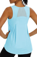 MAGCOMSEN Women's Athletic Tank Top - Quick Dry, Moisture-Wicking Mesh for Gym & Yoga | Sleeveless Design