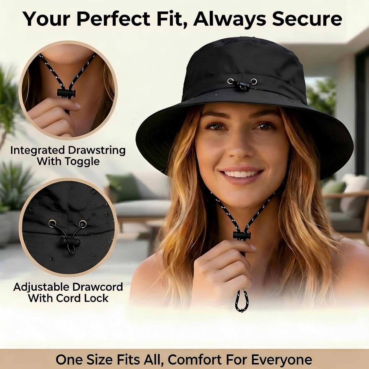 Skiennix Bucket Hat - UV Sun Protection with Wide Brim | Waterproof Fishing Hat for Outdoor Adventures