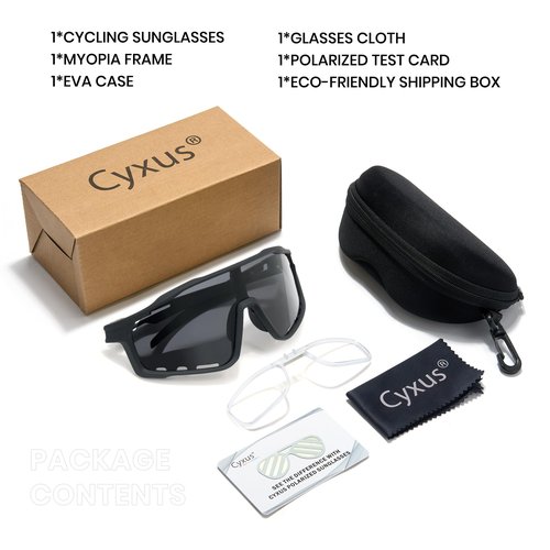 Cyxus Snow Shoveling Goggles for Men, Polarized Anti-Fog Windproof UV400 Protection Winter Gear Work P1570