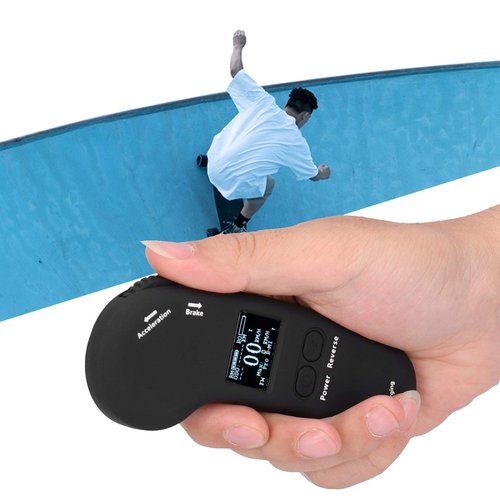 Ejoyous Electric Skateboard Remote, Electric Skateboard Wireless LED Display Remote Control with Adjustable Speed Braking Vibration Reminder