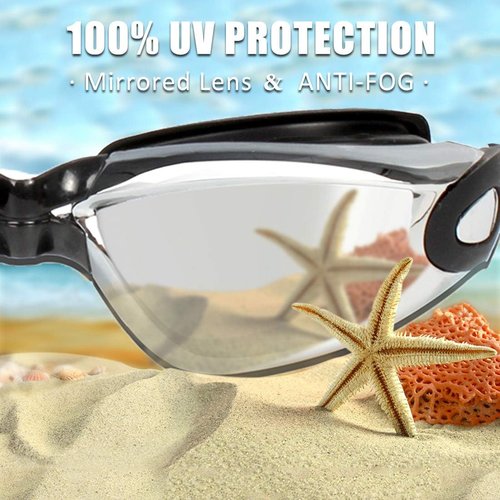 EverSport Swim Goggles - Anti-Fog Pack of 2 for Adults, Youth & Kids | Comfortable Fit & Clear Vision