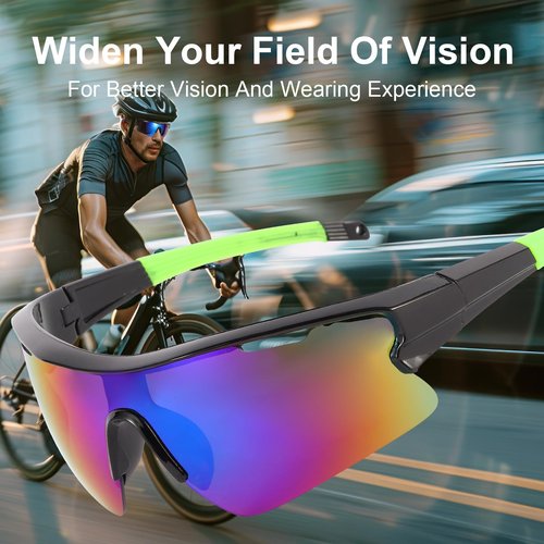 ANLIOTO 4 Pack Youth Baseball Sunglasses for Men Women, Lightweigh UV Protection Sports Sun Glasses for Cycling Running Fishing