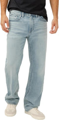 Silver Jeans Co. Men's Gordie Relaxed Fit Jeans - Comfortable Straight Leg Design | Classic Denim Style