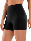 CRZ YOGA Biker Shorts - High Waist 4'' Naked Feeling Spandex for Yoga & Gym Workouts