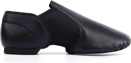Linodes Unisex Jazz Shoes - PU Leather Slip-On Dance Footwear for Men & Women | Comfortable Fit