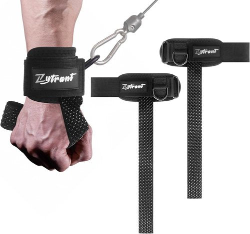 Heavy Duty Weight Lifting Straps by [Brand Name] - Comfortable Cuffed D-Ring Design for Secure Grip