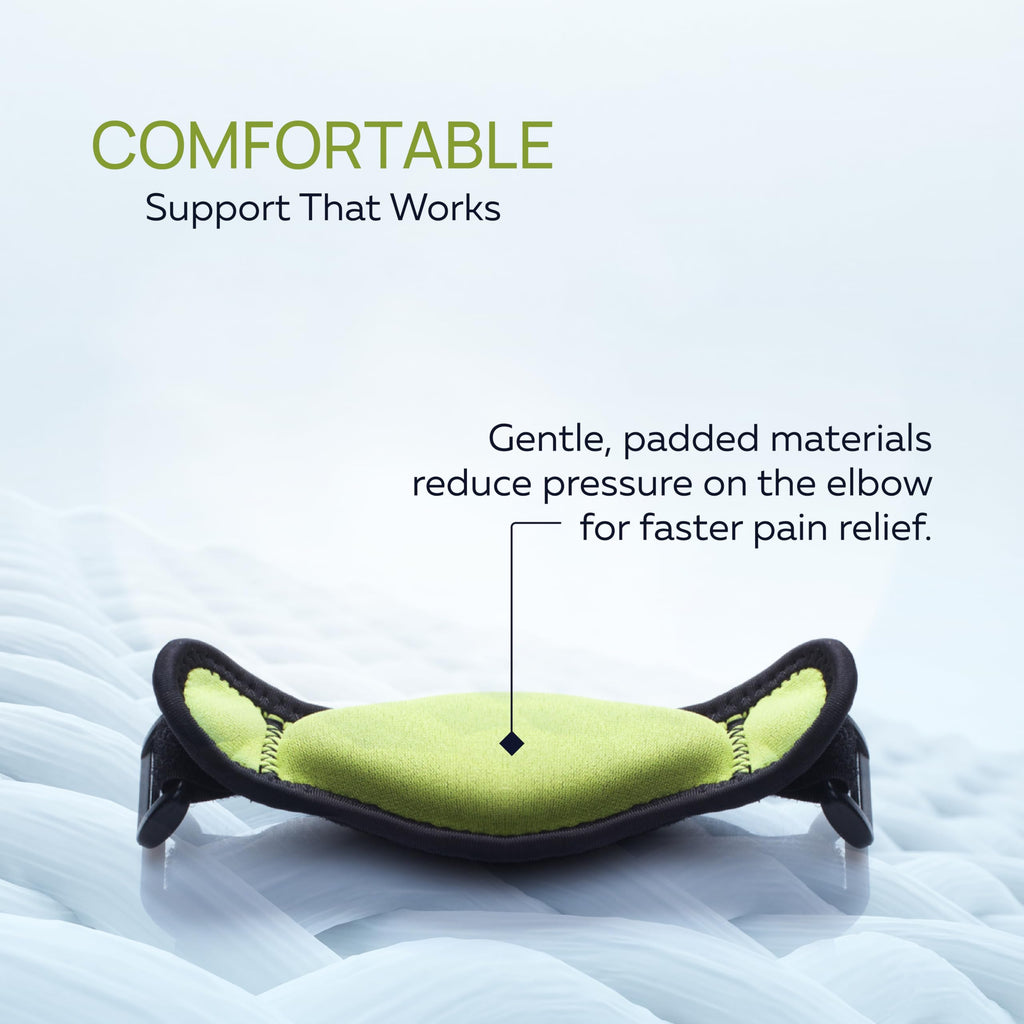 Tennis Elbow Brace With Compression Pad (2-Count) - Effective Pain Relief for Tennis & Golfer’s Elbow for Men & Women