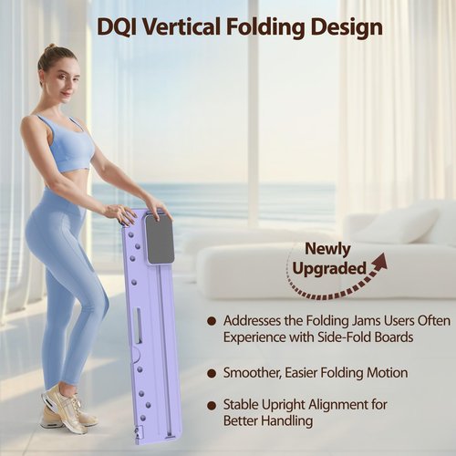DQI Pilates Board,Pilates Reformer Set,Pilates Machine 15-in-1 Multifunctional Abdominal Board for Home Office Workout,Pilates Sliding Board for Women & Men