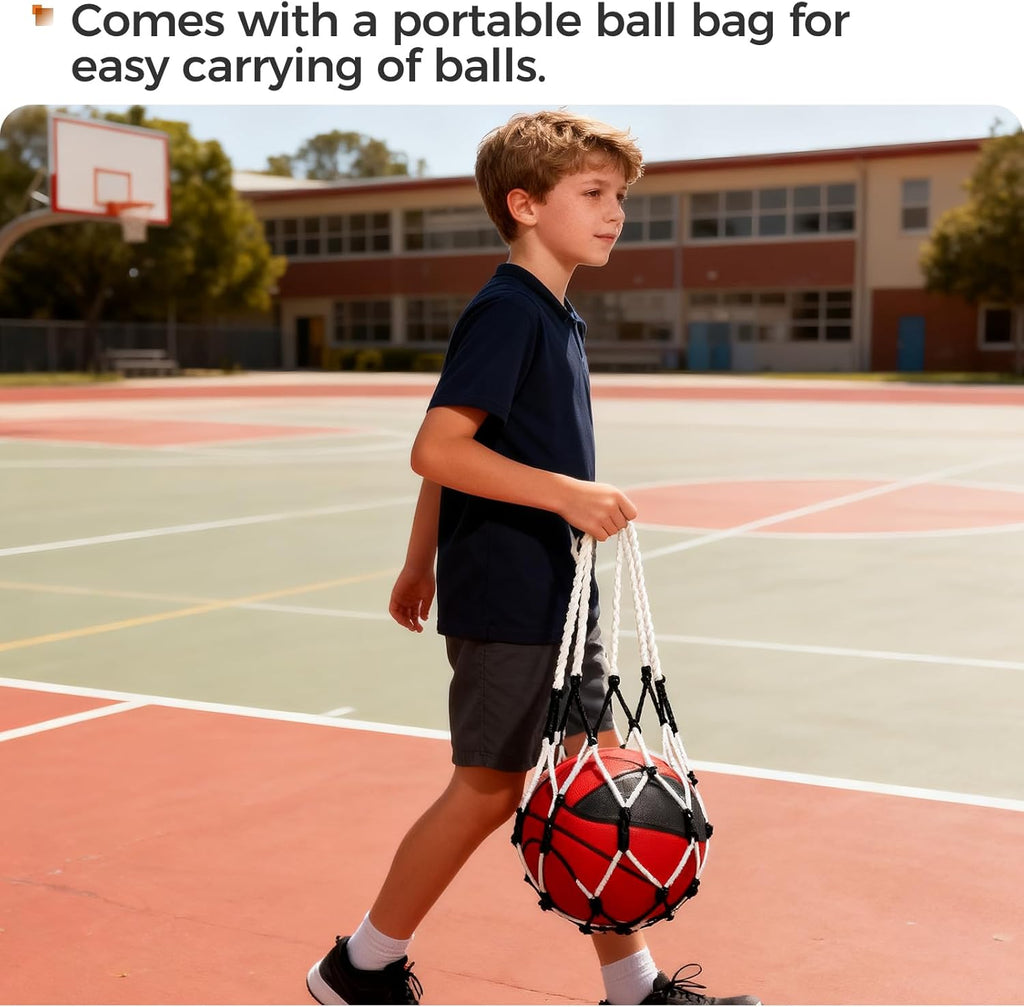 Skiennix Ball Storage Cart - 51.36 Gallon Capacity with Wheels & Side Opening Baskets | Ideal for Sports Balls