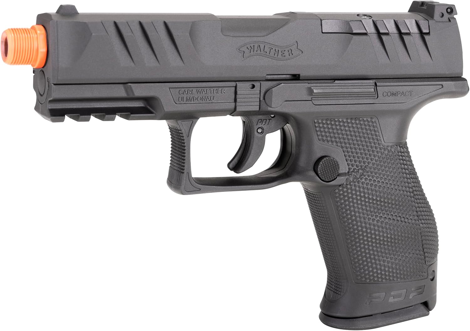 Walther PDP Compact Airsoft Gun - Optics-Ready 6mm BB Pistol with RDS8 Red Dot Sight
