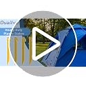 20 Pcs 8.9-Inch Heavy Duty Plastic Tent Stakes for Camping & Outdoor Use - Yellow