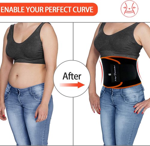 KingPavonini Waist Trimmer - Premium Sweat Belt for Men & Women | Plus Size, Upgraded Design