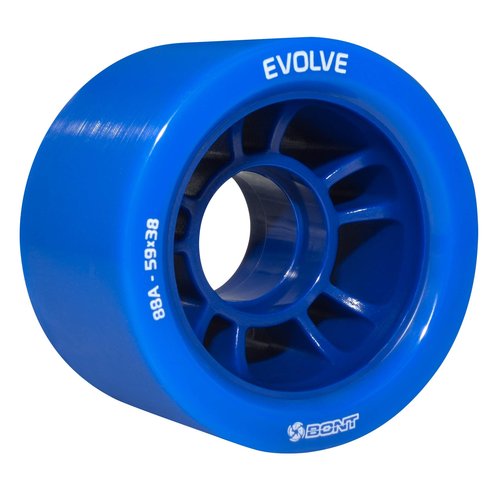 Bont Skates - Evolve Roller Derby Skate Wheel - Indoor Roller Skate Wheels - Rollerskate Wheels - Purple 92A - Set of 4 Wheels (Purple 92A - Set of 4 Wheels)