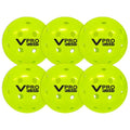 Vulcan | VPRO Flight Outdoor Pickleball | Official Ball of The PPA Tour & MLP | Hi-Vis Yellow | 6 Pack