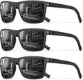 Skiennix Square Polarized Sunglasses - Vintage Style UV Protection Goggles for Men | Lightweight Frame