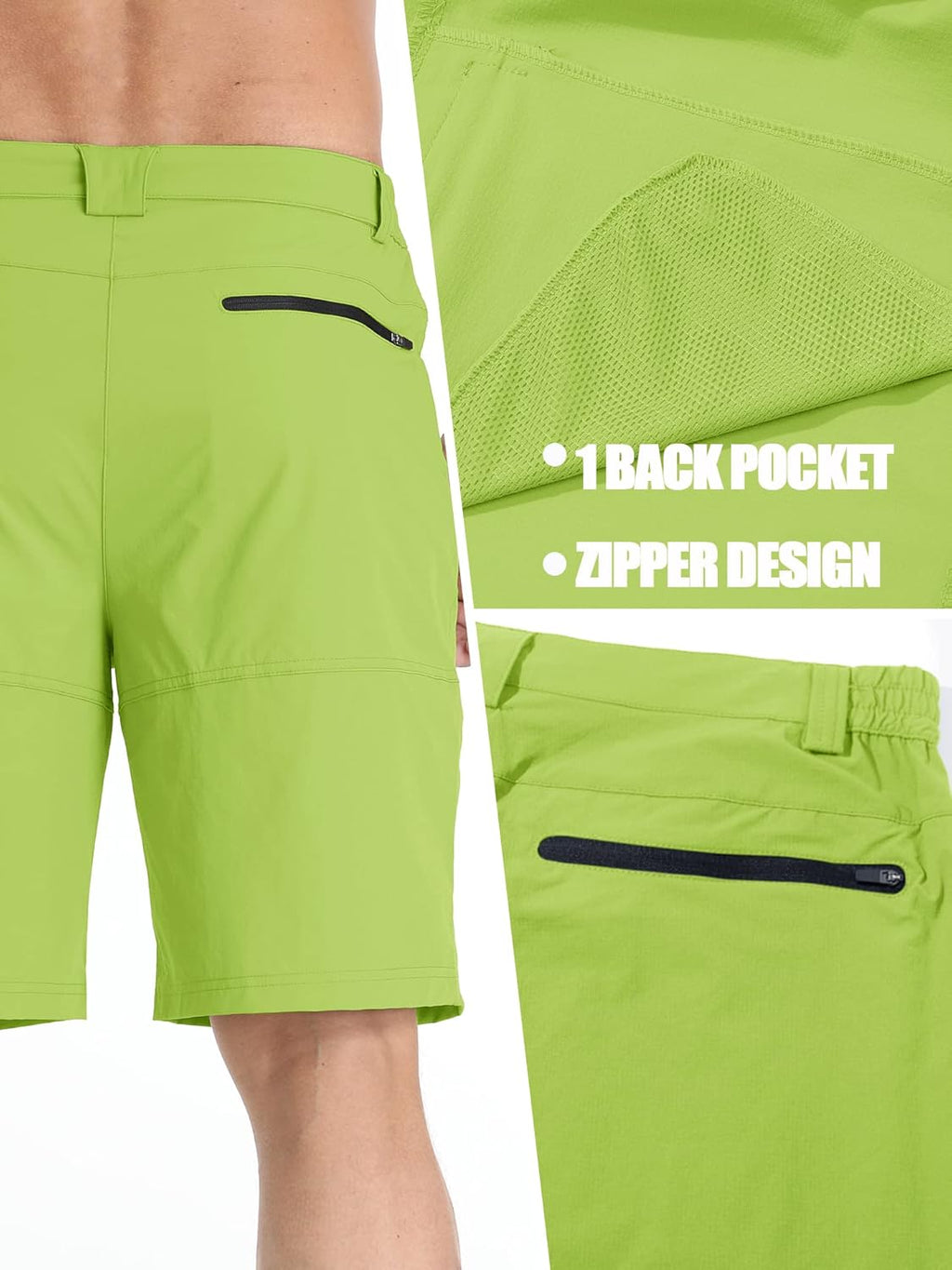 TACVASEN Men's Quick Dry Cargo Shorts - Water Resistant Casual Hiking & Golf Shorts | Lightweight Summer Wear